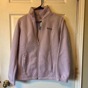 Pastel purple fleece Columbia zip up